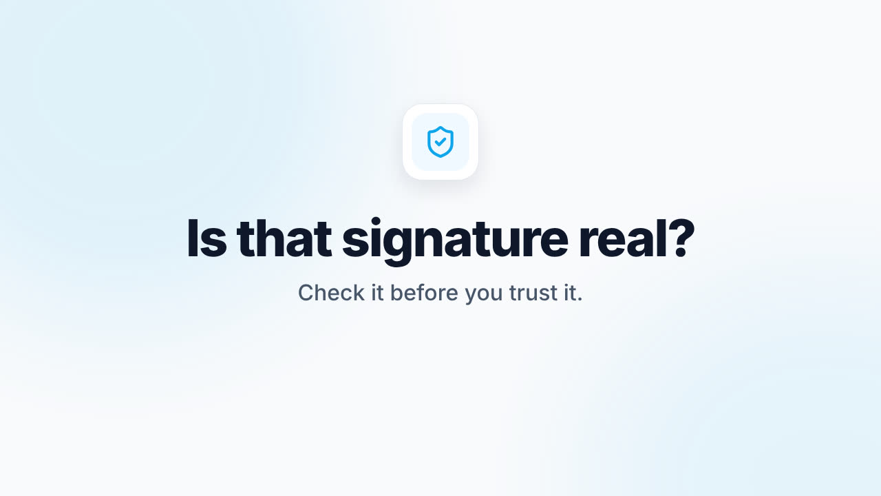 Verify PDF Signature: How to Check Whether a PDF Signature Is Real